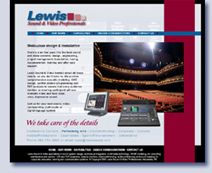 Lewis Sound website