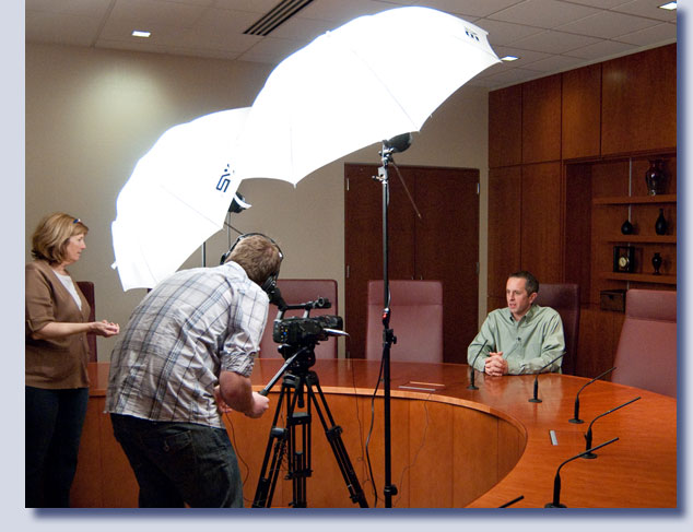 Video production shoot by Kreski Marketing for Wireless Computing