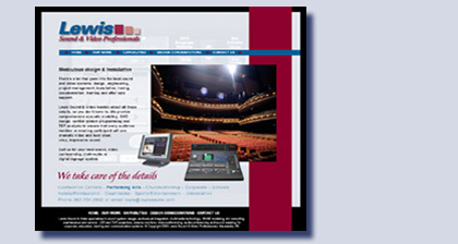 Lewis Sound & Video website